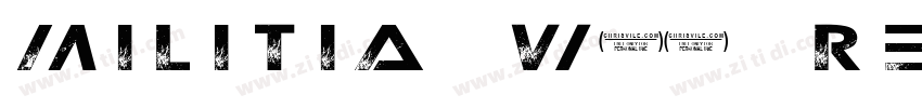 Militia W05 Regular字体转换